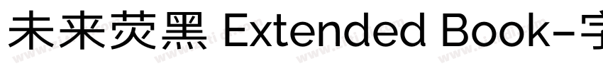 未来荧黑 Extended Book字体转换